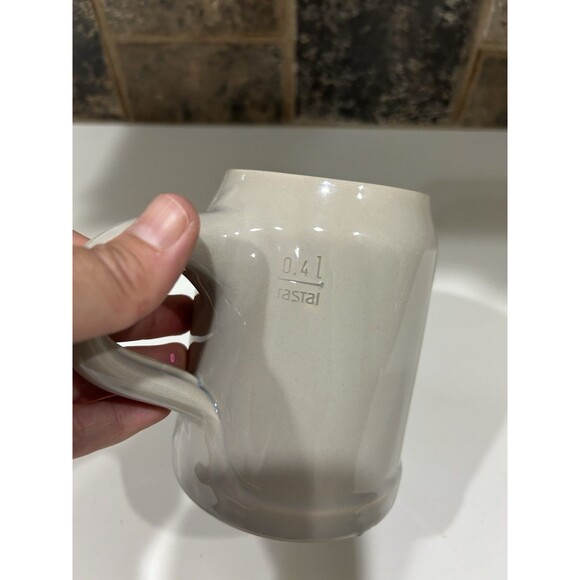 Pair Of 2 Vintage KONIGSBACHER Stoneware Beer Mug Stein Germany 0.4 Liter - Picture 8 of 10